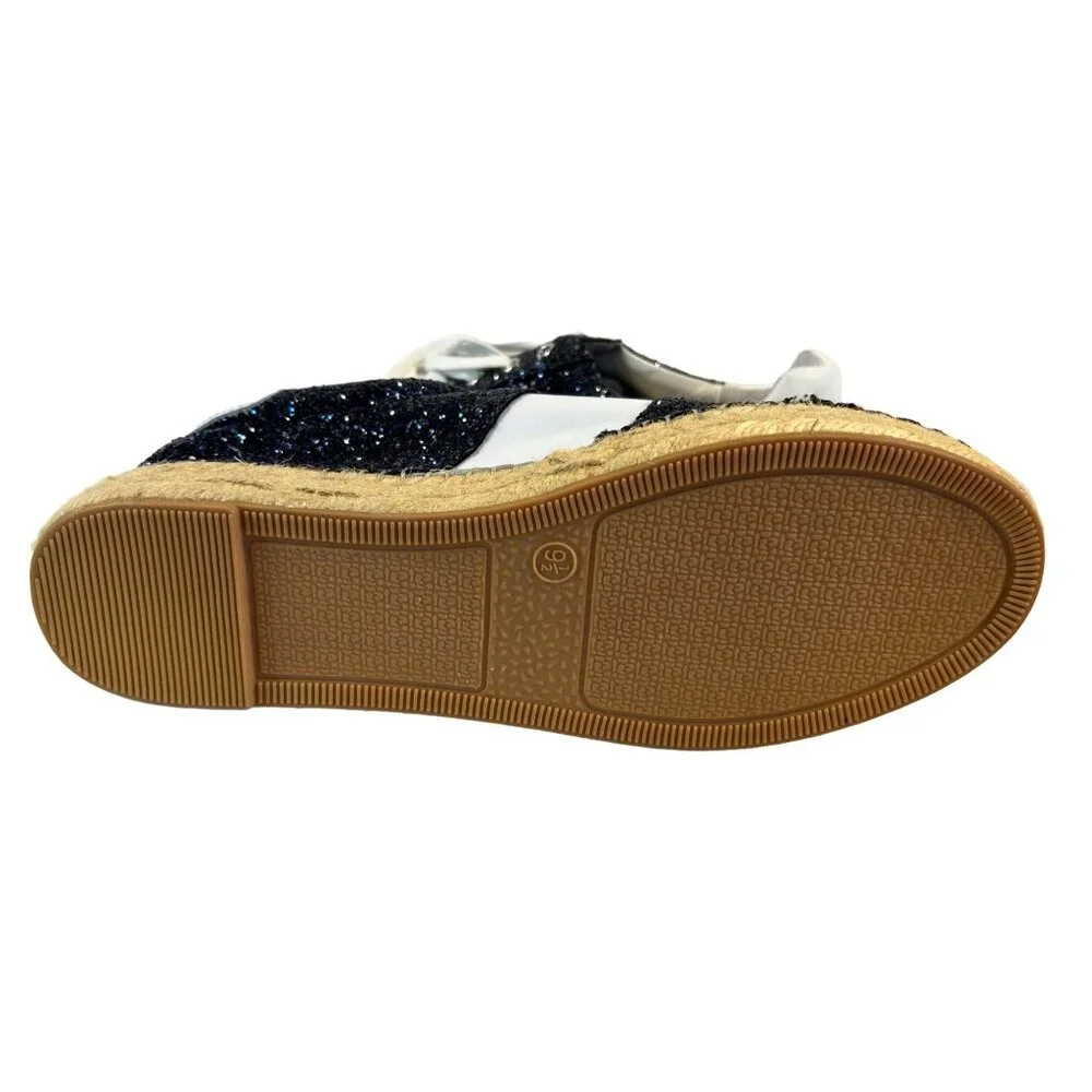 Marc Fisher Womens Navy Glitter Espadrille Sneakers Size 9.5M - Picture 7 of 9